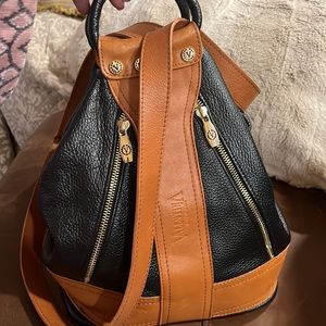 VALENTINA Made in ITALY LEATHER CONVERTIBLE BACKPACK